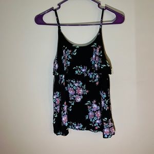 A blank tank top with floral print from Tucker + Tate. Kids size XL (14/16)